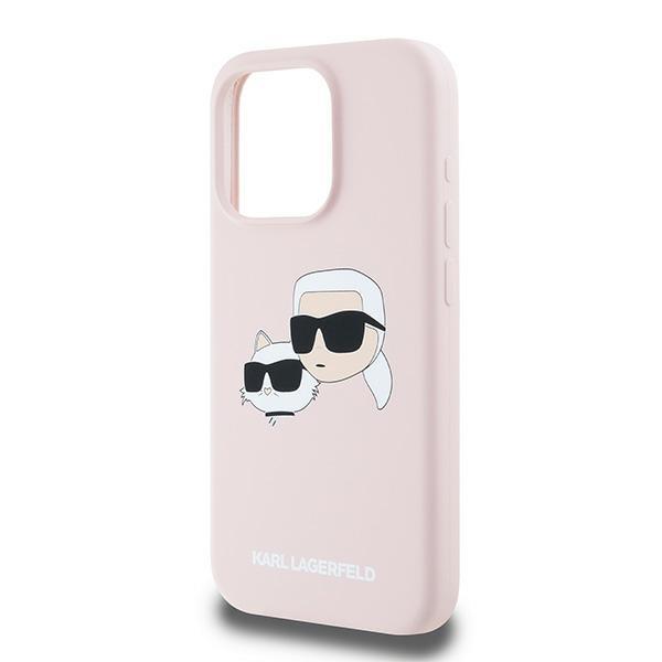 Karl Lagerfeld Klhmp15Xskchpplp Iphone 15 Pro Max 6.7 Różowy/Pink Hardcase Silicone Karl & Choupette Magsafe