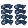 8Pcs Golfs Iron Head Cover Thick PU Leather Embroidered Number Golfs Head Cover Replacement Headcover Protective Cover