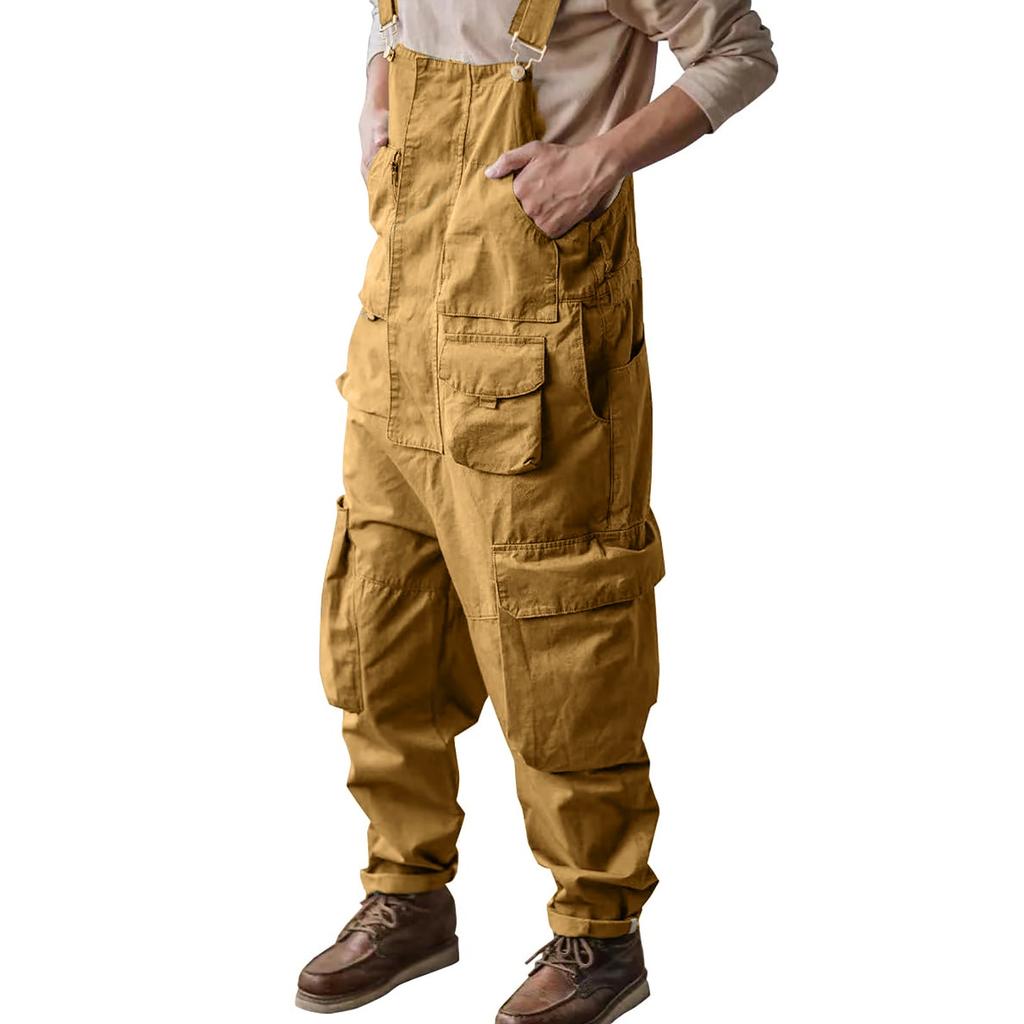 Men Overalls Bib Overall For Mens Work Dungarees Unisex Workwear Romper Oversized Jumpsuit