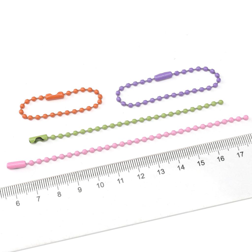 20/50Pcs Iron Paint Chain Bead Chain Buckle For DIY Key Wallet Pendant Accessories