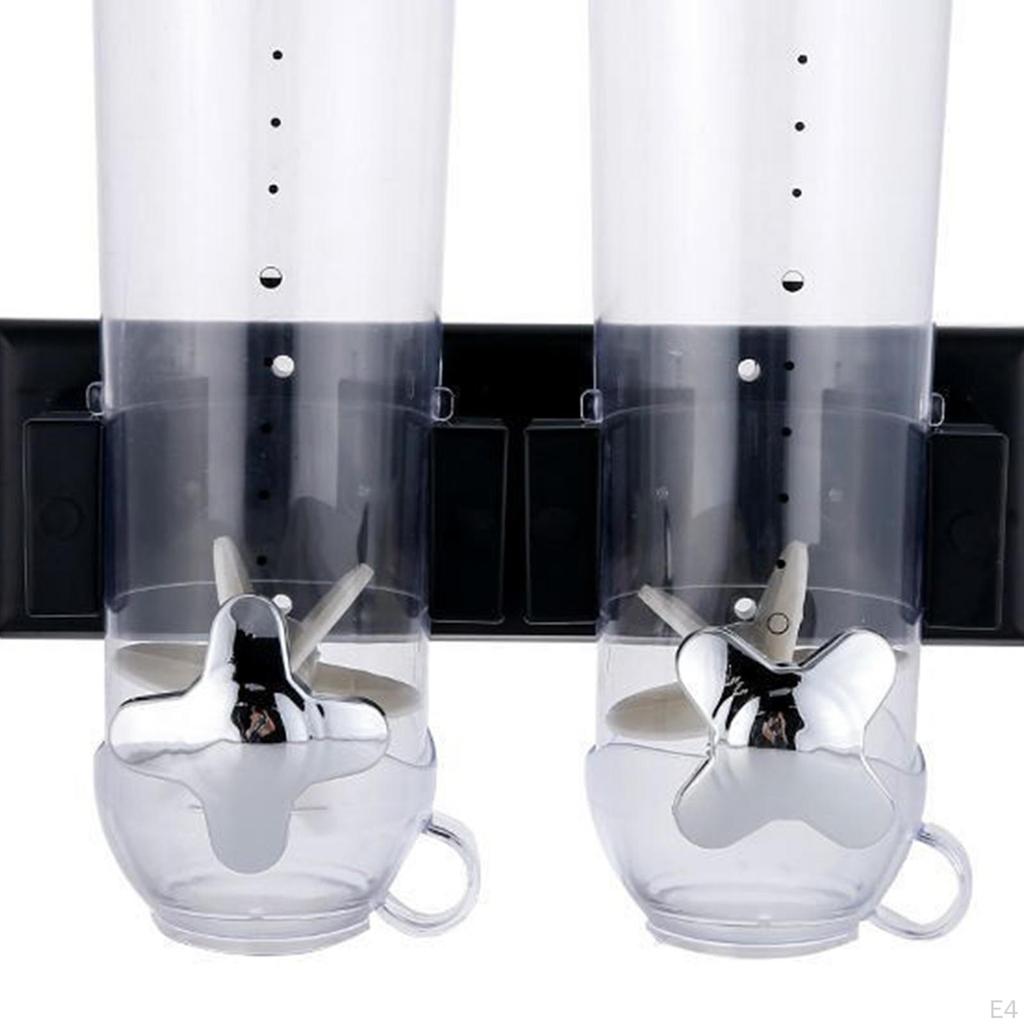 Диспенсер для сухих продуктов, хлопьев, конфет, банка, многофункциональная, 1,5 л, каждая, кухонный контейнер для хранения, настенный