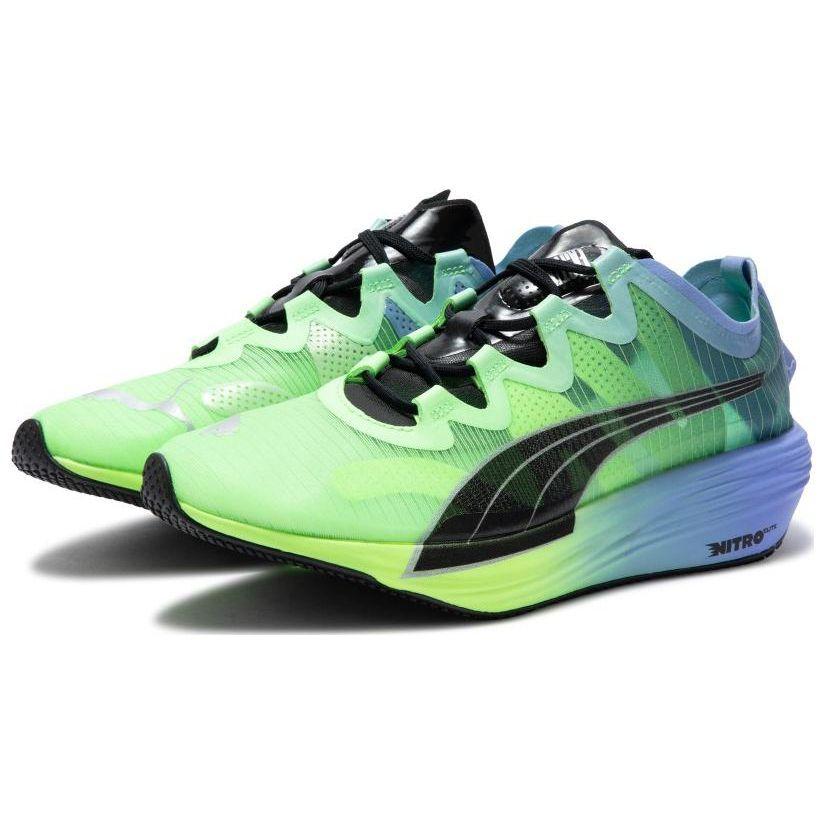 Puma Fast-Fwd Nitro Elite Comfortable Sports Non-Slip Wear-Resistant Low-Top Marathon Running Shoes Women Sneaker Blue Green 376592-03
