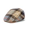 Клетчатая ретро-шляпа с язычком утки мужская британская кепка берда европейская и американская шляпа-берет