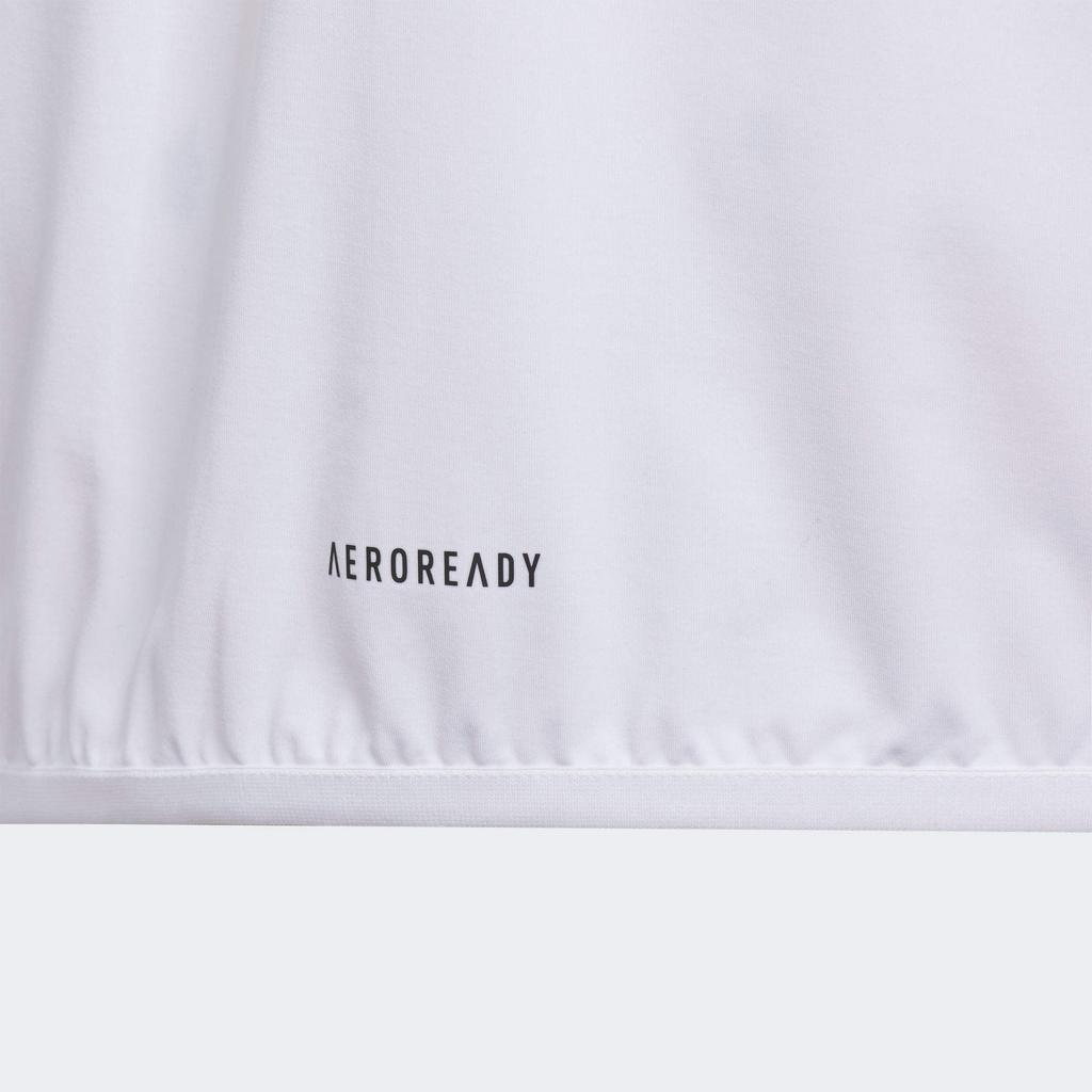 adidas Функциональная однотонная куртка с капюшоном и длинными рукавами с простым принтом логотипа Детская куртка Белая JI9795