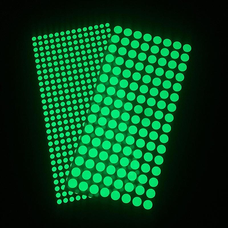 Светящиеся в темноте звезды круглые точечные наклейки на стену Diy декор комнаты