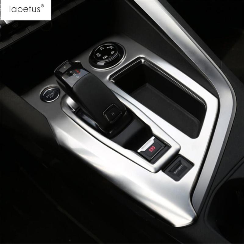 Декоративная накладка на рамку панели переключения передач и отсека для хранения центральной консоли, совместимая с Peugeot 3008 5008 GT 2017 - Аксессуары Интерьер