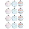 12Pcs Macaron Color Hanging Balls for Christmas Tree Foam Christmas Spheres Pendant  for Home
