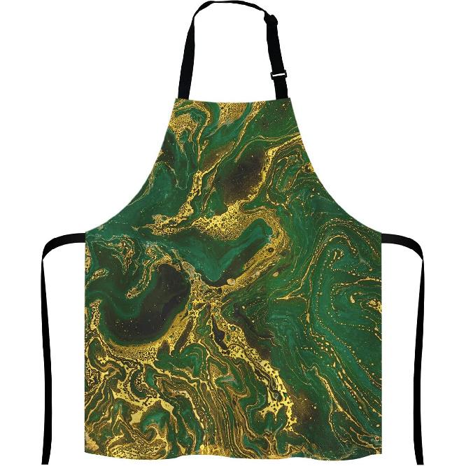 Cactus Adjustable Bib Apron, Tropical Watercolor Cactus Plants Cooking Kitchen Apron for Men Women