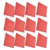 12Pcs Acoustic Panels Self Adhesive Red Sound Absorbing Dampening Panel for Office