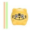 1 комплект соломинки со звуком мультфильма животных для детей, милый соломенный топпер для детской бутылочки, сувениры для вечеринок с животными, многоразовые забавные трубочки для питья, которые издают звуки