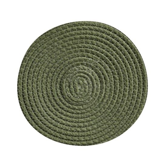 Мягкий хлопковый тканый набор подставок, теплоизоляционный, водопоглощающий, шумопоглощающий, хлопковый коврик для чашек, против ожогов