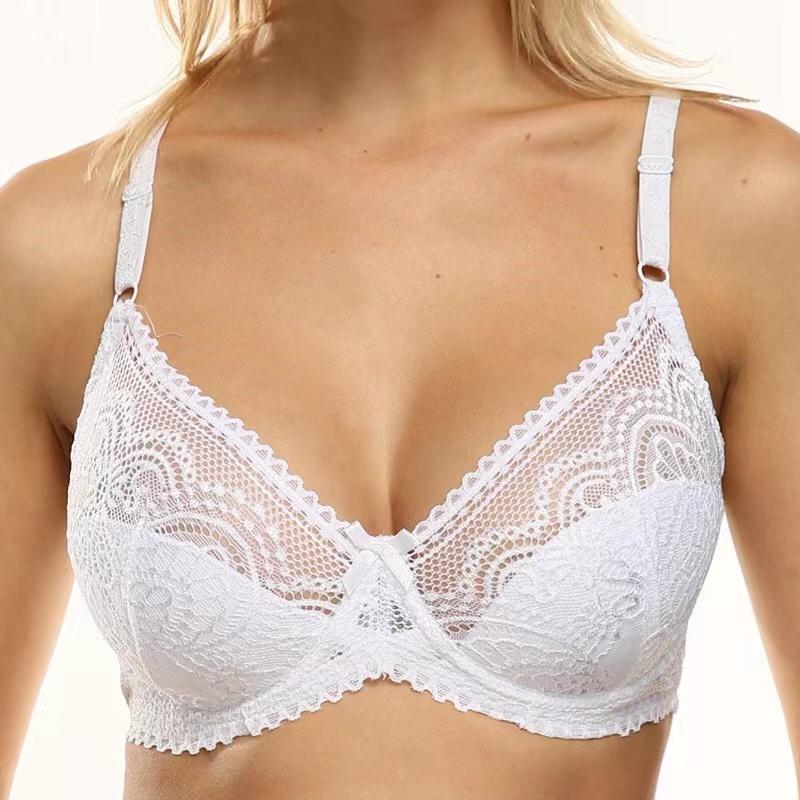 Женский бюстгальтер пуш-ап Flora Lace, сексуальное горячее нижнее белье, тонкий бюстгальтер на косточках, чашка, кружевное белье