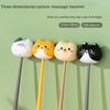 Мультяшный кот, палка для массажа мышц, эластичный перкуссионный массажер-молоток, инструменты для ухода за телом
