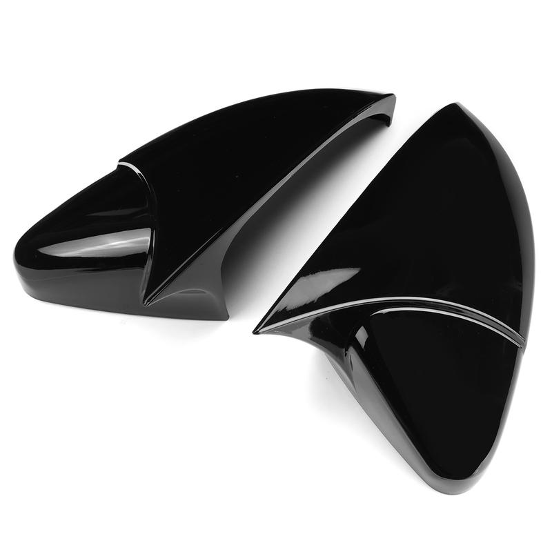 For VW GOLF 7 MK7 MK7.5 R GTI 2014- Car Rearview Side Mirror Cover Horn Wing Cap Exterior Door Rear View Case Trim Sticker