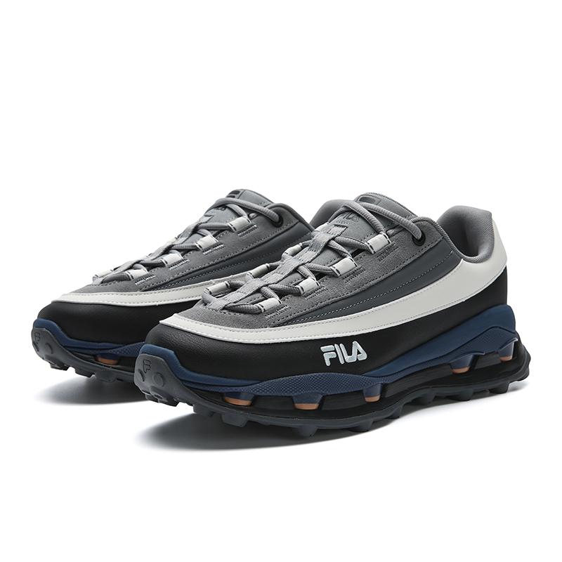 Fila KM 2S Многослойная обувь Удобная Круглый носок На шнуровке Амортизирующая Износостойкая Низкие Повседневные кроссовки Мужские кроссовки F12M611125FWB