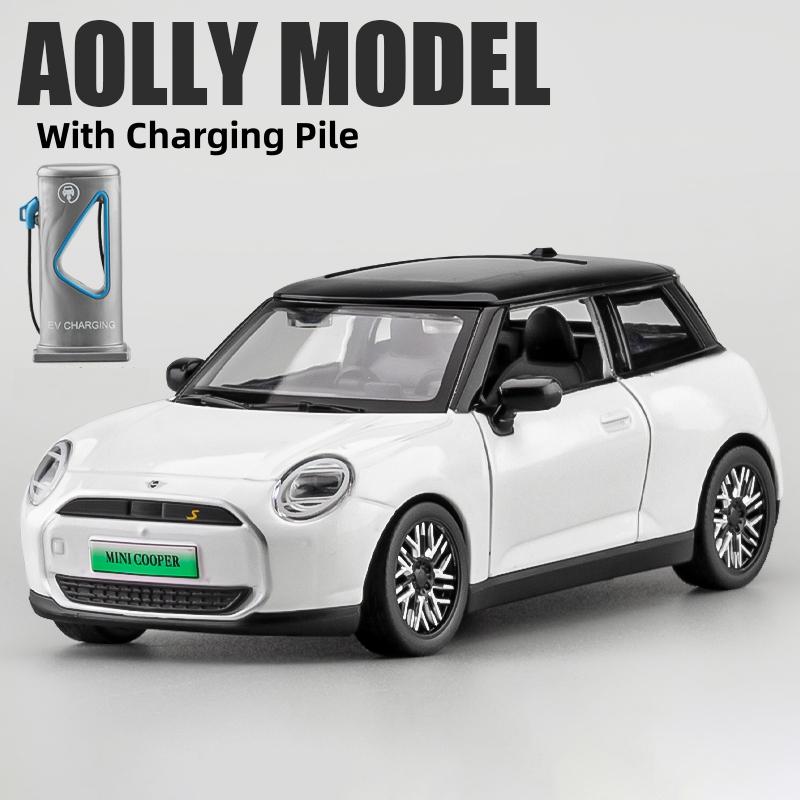 1:28 BMW Mini Cooper Electric 2024 Alloy Model Car Toy Diecasts Metal Casting Sound and Light Car Toys For Children Vehicle