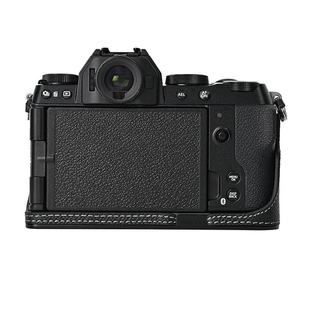 Алюминиевый металлический чехол-полукорпус из натуральной кожи для камеры Fujifilm X-S20 Fuji XS20 с отверстием для аккумулятора, нижняя крышка