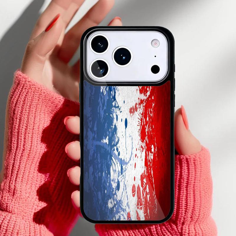 Чехол для телефона с флагом Франции для iPhone 17 16 15 14 13 Pro Max Задняя крышка для 12 11 Pro Coque