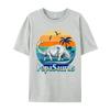 Papasaurus Dad Daddy Papa TShirts Vintage Beach Sunset Cartoon Printed T Shirts Street T Shirts 2024 New