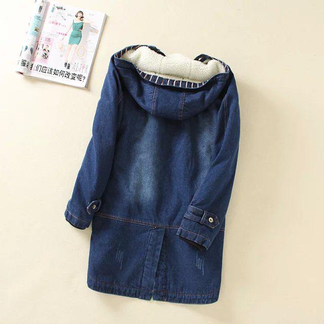 Winter Denim Jacket Women Ladies Outwear Fashion Long Sleeve Loose Casual Girls Jackets Women Coat