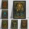 The Emperor's Tarot Canva Prints Art Posters Vintage Wall Art Canva Painting Printing Pictures for Living Room Decoration