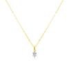 Prestige.J Solitaire Veil Pendant(18k necklace+14k pendant 2piece)
