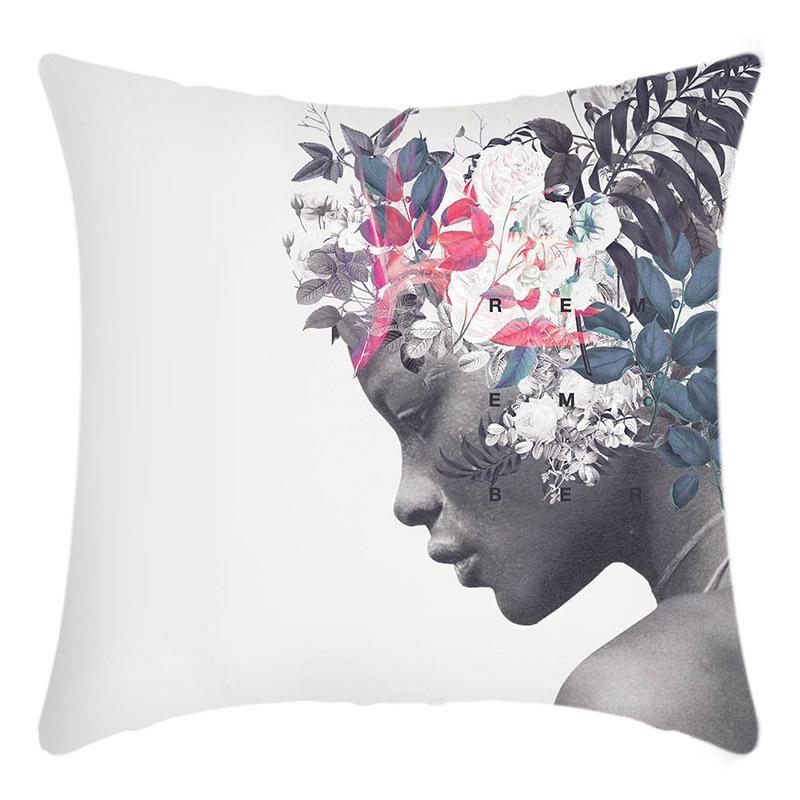 New Light Luxury Series Letter Printing Art Printing Cushion Home Sofa Cushion Cover