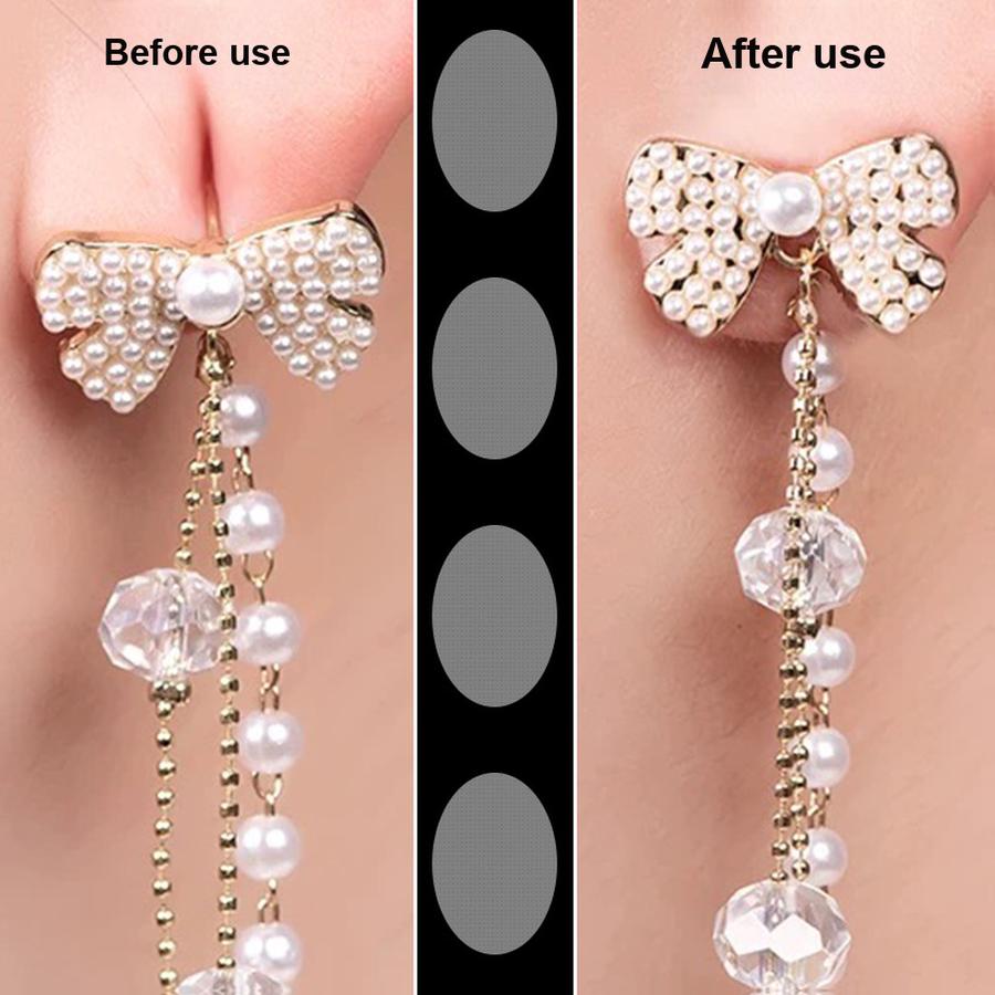 50 шт. Прозрачные зажимы для пирсинга ушей Невидимые защитные наклейки для пирсинга ушей