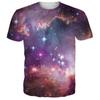 Мужская повседневная футболка с короткими рукавами и принтом в виде черепа и звездного неба с 3D-принтом Футболки (Мужской)
