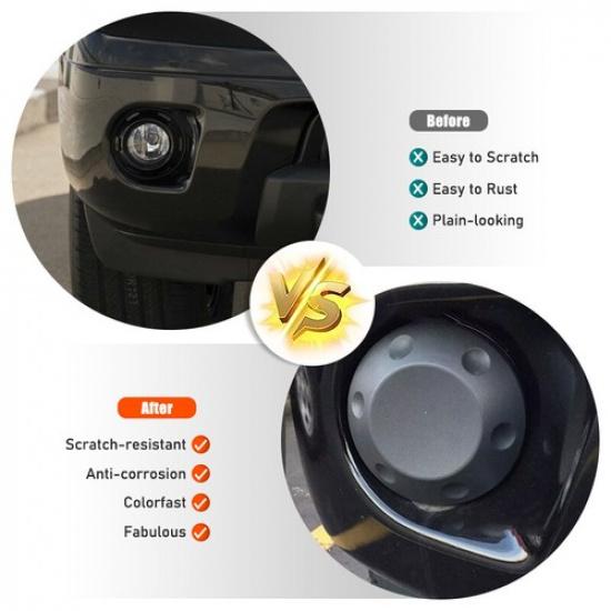 Серый чехол для противотуманной фары переднего бампера Правый=Левый для Nissan Frontier D40 13-21