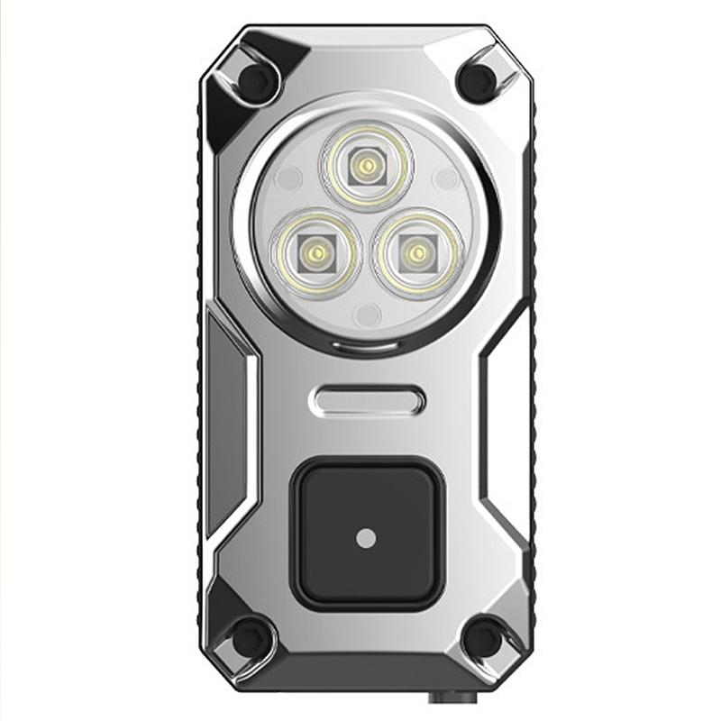 SD-34 Многоисточниковый EDC Фонарик с Магнитным Креплением 1200 мАч USB Type-C Перезаряжаемый Мини Тактический Фонарь с Высокой Яркостью для Кемпинга