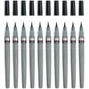 Кисть-ручка Pentel, Кисть Pentel, Пигментные чернила, Средний наконечник, Черный, Упаковка 10 шт. XFP5M(10)