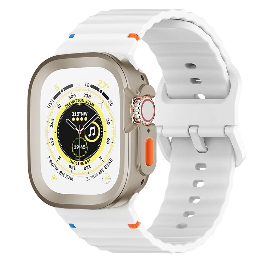 Чехол+Силиконовый ремешок для Apple Watch Ultra 3 2 49мм 46мм 42мм 45мм 44мм 41мм 40мм Ремешок для часов для Series 11 10 9 8 7 6 5 4 SE3/2/1
