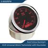 KUS 3 3/8 Inch Engine Alternator Tachometer Kit REV Counter for Car Truck Boat TachRPM Gauge with Hour Meter Waterproof 12V 24V