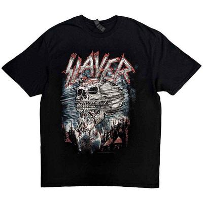 Slayer Men Demon Storm Short Sleeve T-Shirt, Black, Small