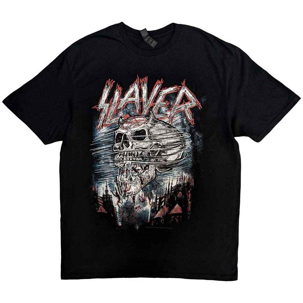 Slayer Men Demon Storm Short Sleeve T-Shirt, Black, Small