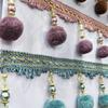 12 Meter Curtain Trimming Fringe Plush Pom Pom Ball Tassel Sewing Upholstery Curtain Decor Edging Handmade Craft