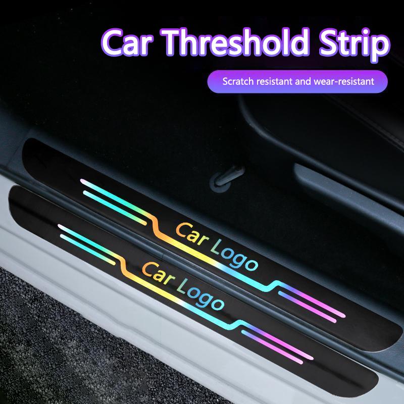 ZSE1 Car Door Threshold Pedal Stickers Protective Trim Interior Accessories For Honda Accord Civic Vezel Stream Odyssey Jade Insight
