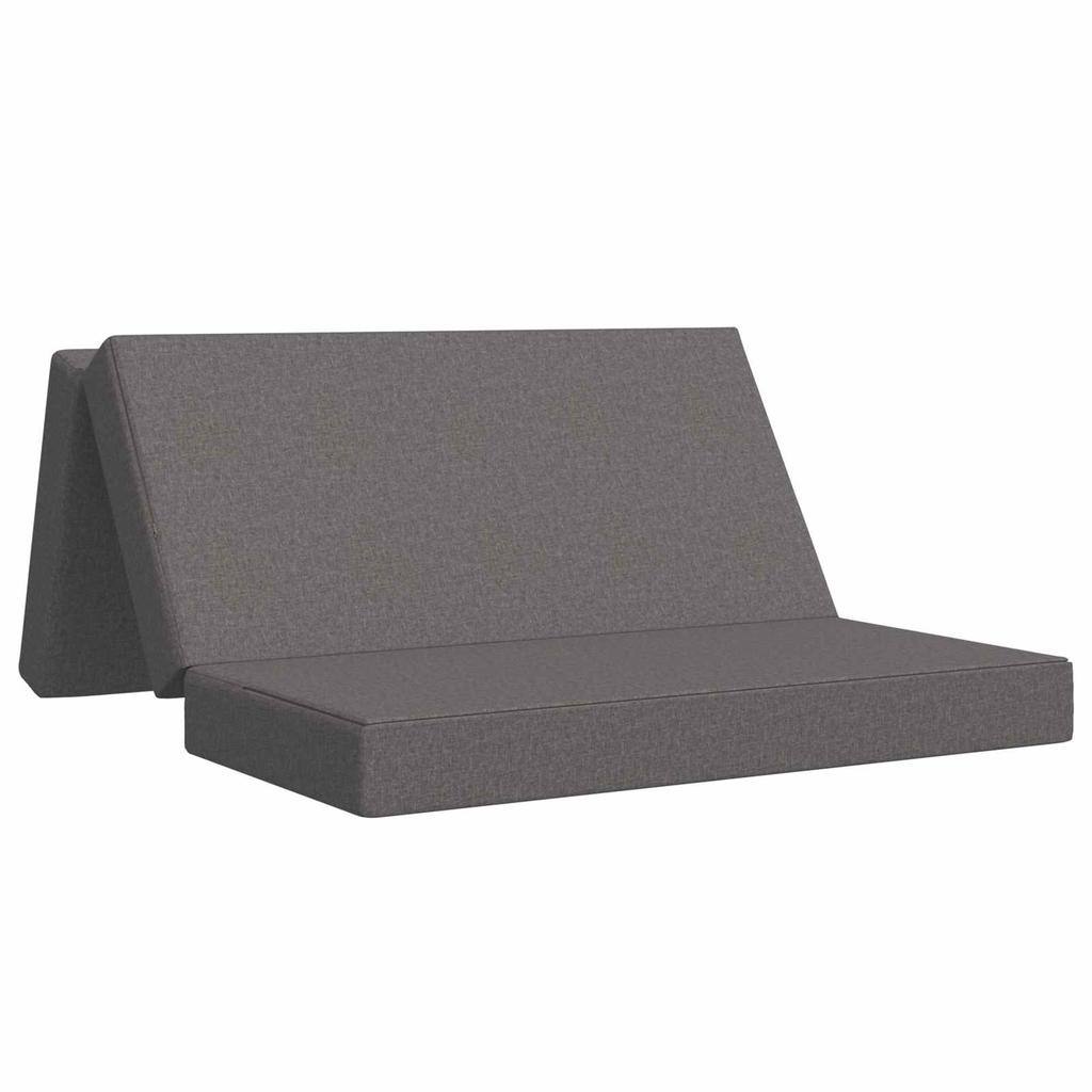 Folding Sofa Bed 120 x 67 x 45 cm Light Grey