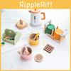 Wooden Kitchen Toy Tea Set With Realistic Accessories For Kids Educational Play