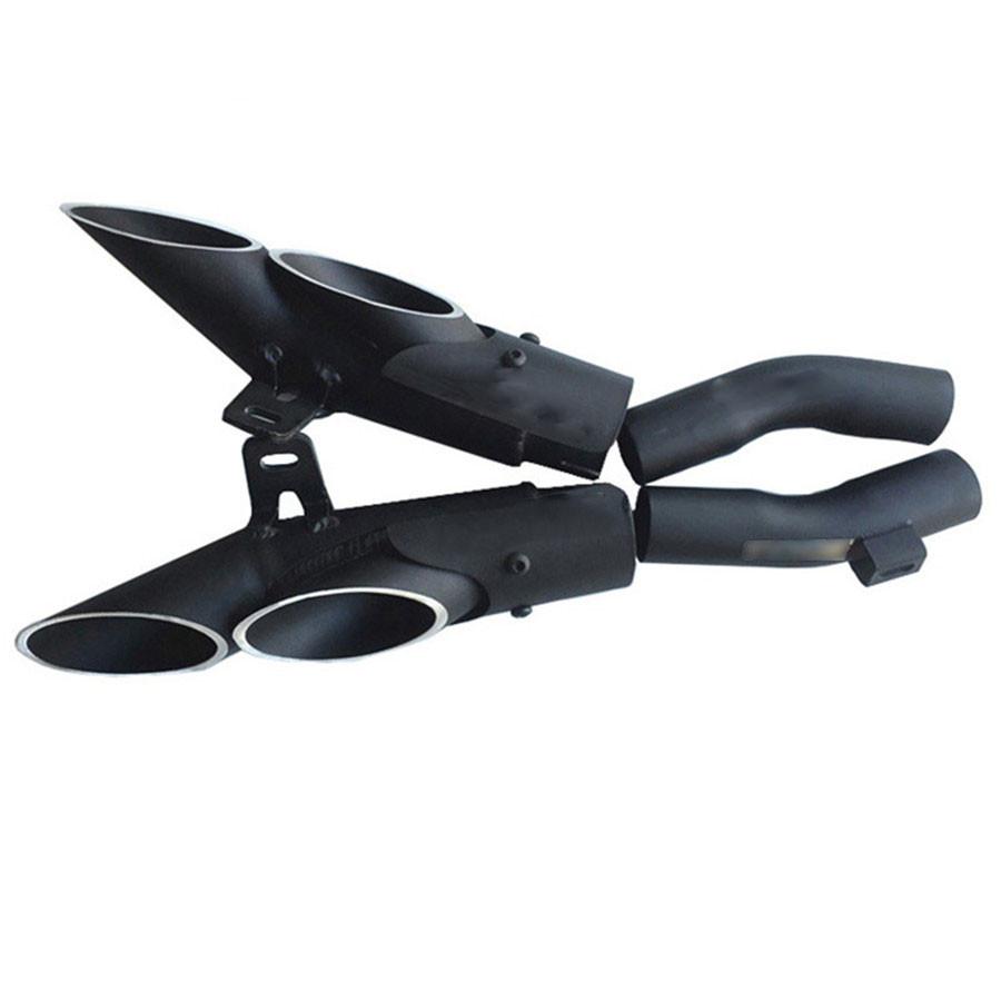 Мотоциклетная выхлопная система Двойная труба Слипон Средняя труба Для Kawasaki Z1000 10-17