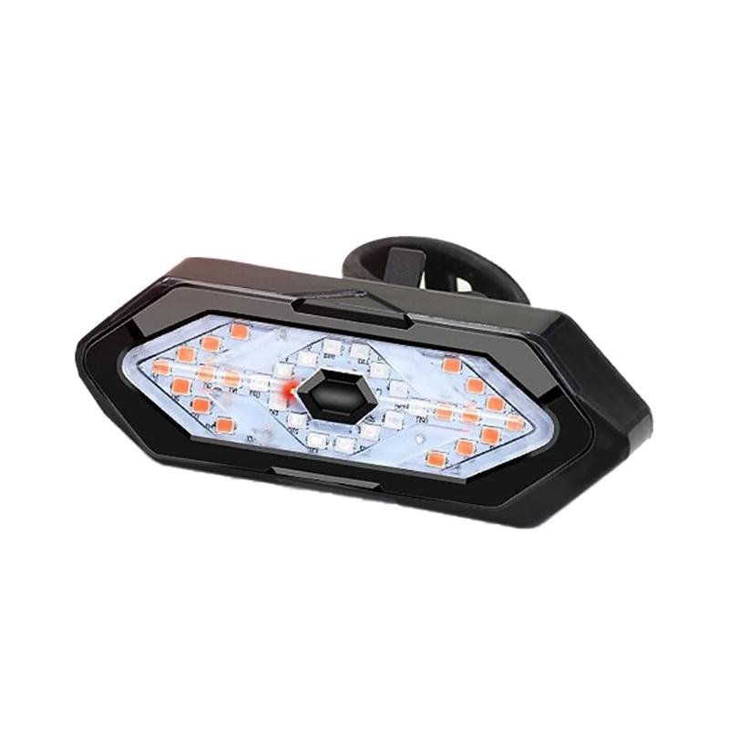 Беспроводной пульт дистанционного управления, задний фонарь указателя поворота для велосипеда, зарядка через USB, задний фонарь указателя поворота, предупреждающий фонарь для ночной езды