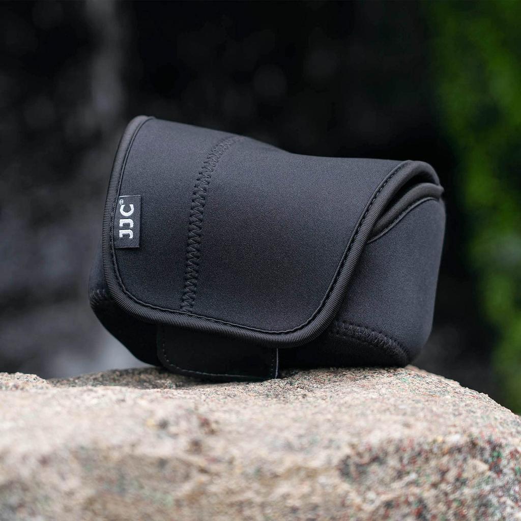 JJC Сумка для беззеркальной камеры Чехол для камеры, совместимый с Leica Q3 Canon EOS R7 R10, защитный чехол для камеры 130 x 75 x 100 мм Nikon Z50II черный + RF-S