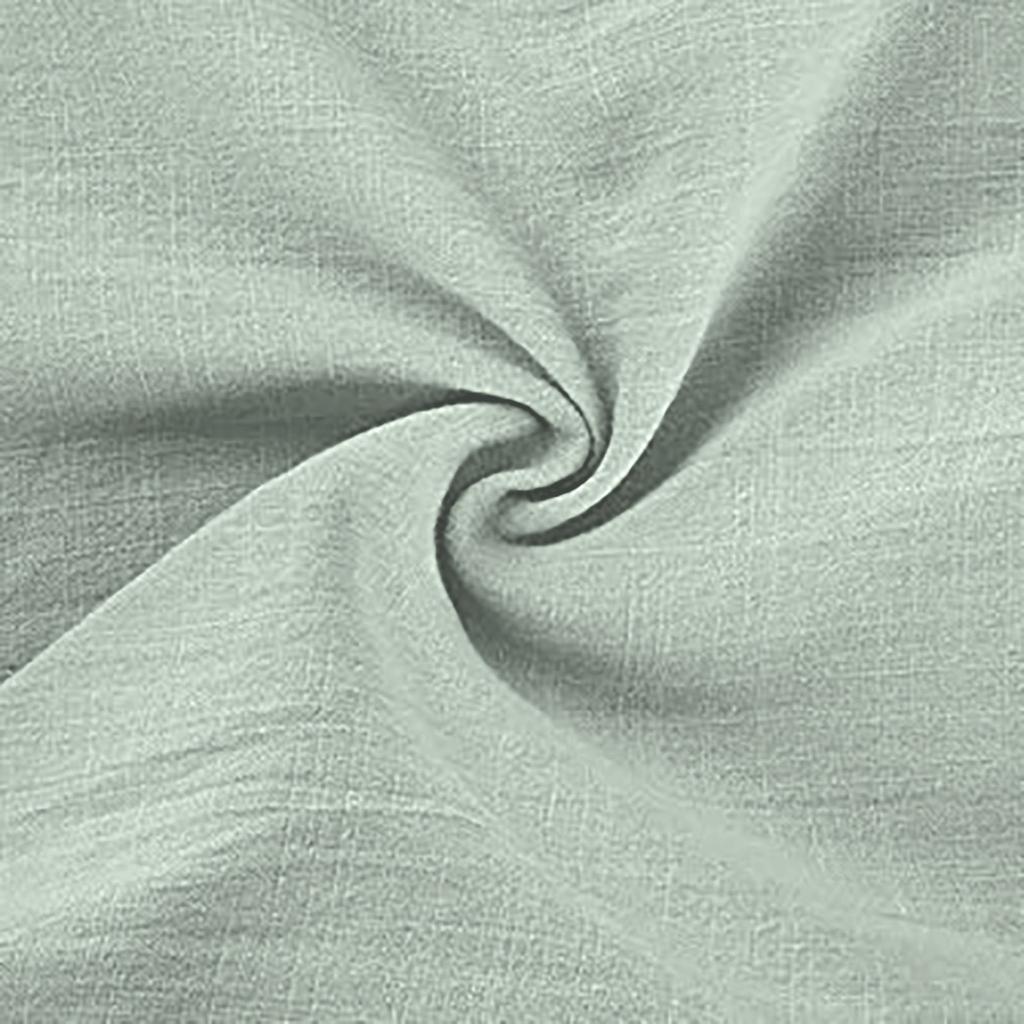 Мужская льняная повседневная рубашка с длинными рукавами без воротника с воротником-стойкой, летний топ