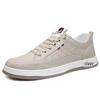 2024 Spring/Summer Men's Soft Leather Casual Sneakers: Trendy, Comfortable, All-Match