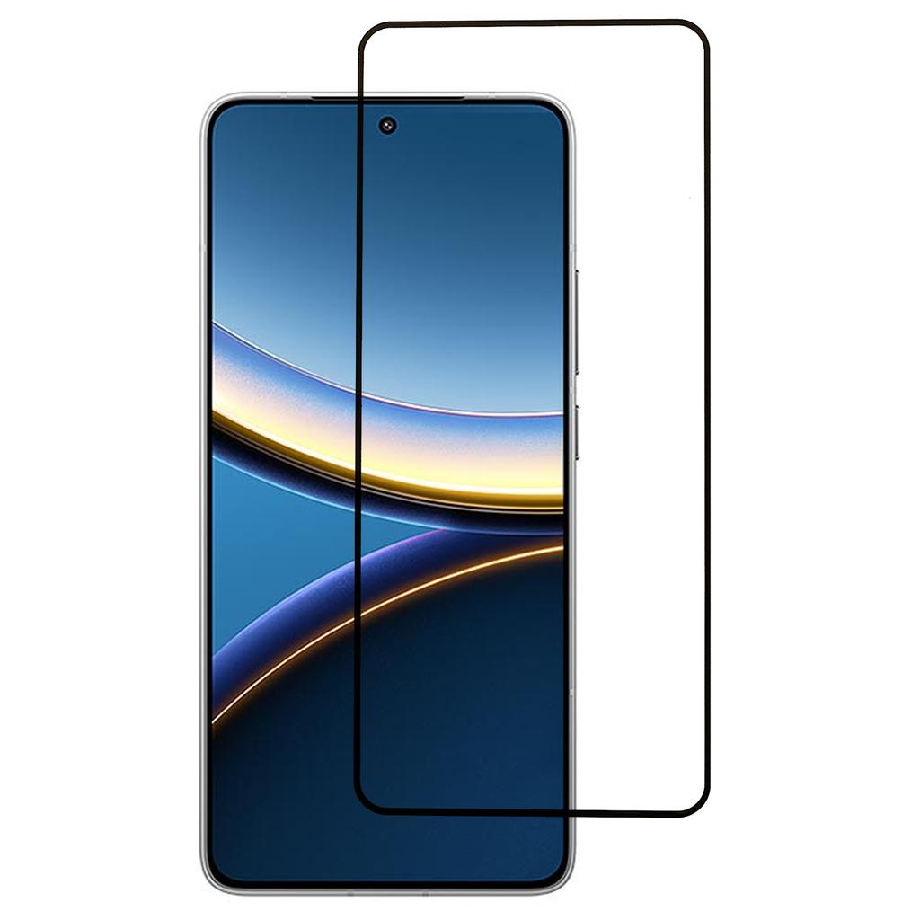 For Xiaomi Poco F7 Pro 5G Front Screen Protector Silk Printing Full Glue Tempered Glass Screen Film
