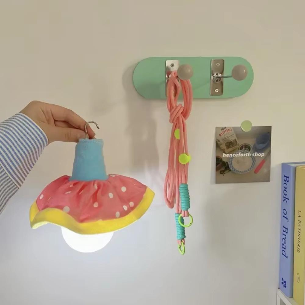 Colorful Bedroom Night Light Kawaii Hanging Lantern Hanging Flower Lamp  Bedhead Decorative