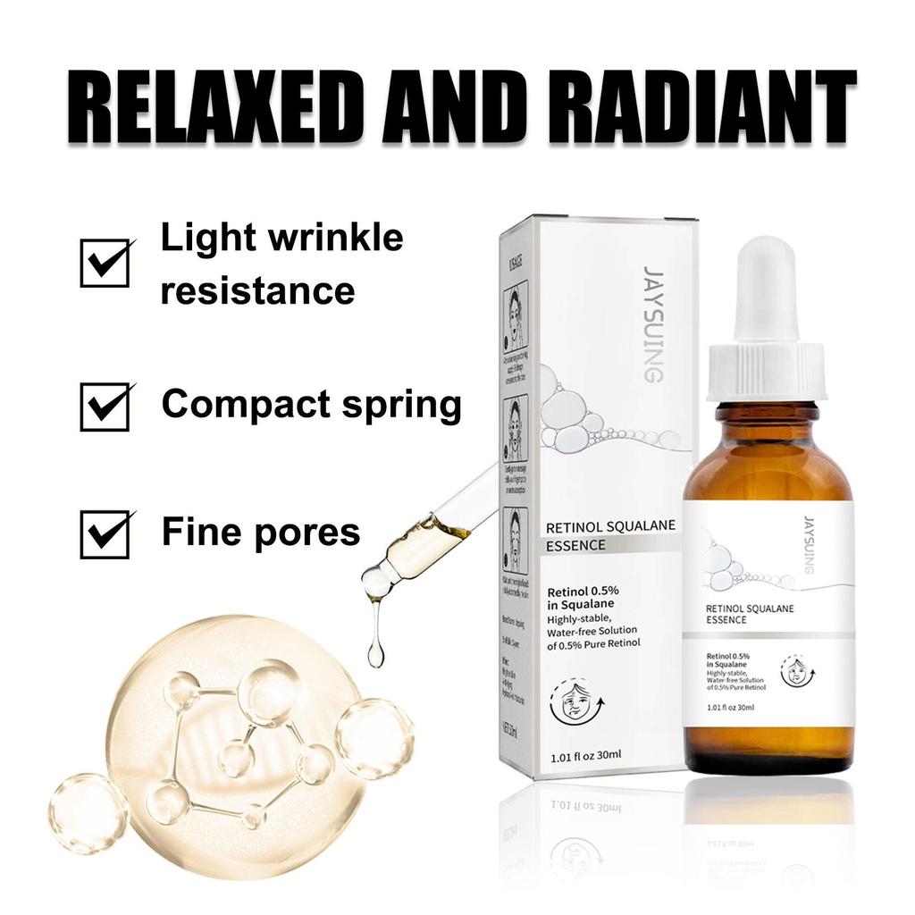 Retinol 0.5% Squalane Extract Wrinkle & Pigmentation Darkening & Moisturizing Skin Brightening Serum
