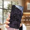Премиальный Черный Цветок из Пряжи Стеклянный Чехол для Samsung S24 Extreme Edition Чехол для Телефона Galaxy S23plus Чехол