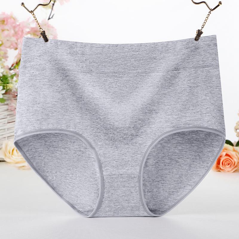 Comfortable and Minimalistic Plus Size Cotton Underwear for Women with High Waist and Abdominal Contraction 200kg Mom Fat